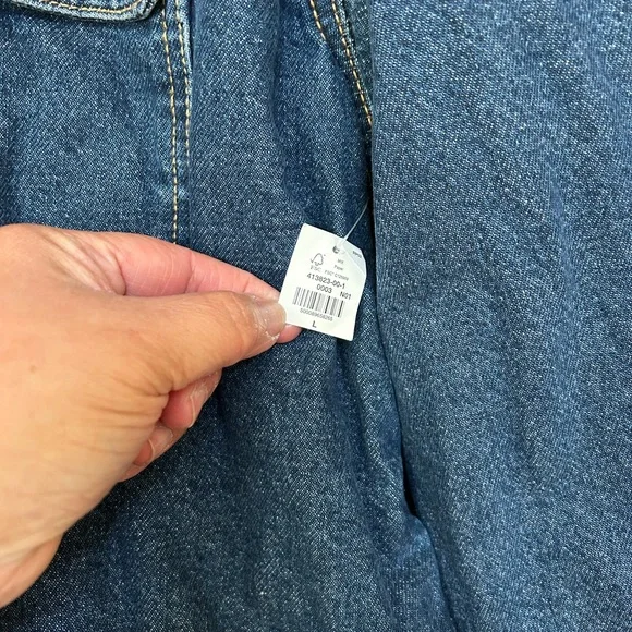 Old Navy Denim Jacket with Shearling Collar - Picture 4 of 4